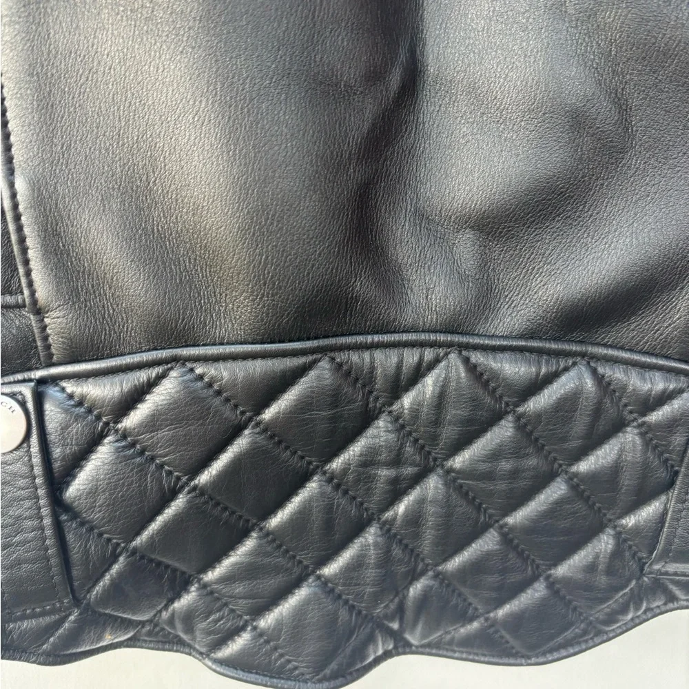 Coach 1941 Leather Biker Vest